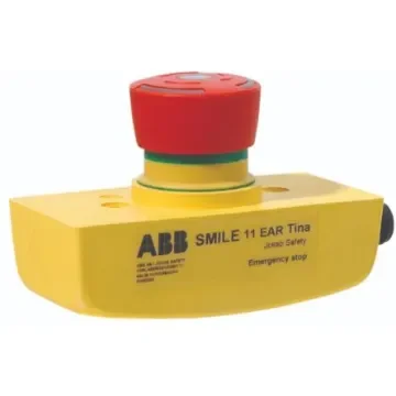 ABB Jokab Smile 11 EAR Tina Series Twist Release Illuminated Emergency Stop Push Button, Panel Mount, IP65 - 2TLA030050R0100  Smile 11 EAR Tina product image