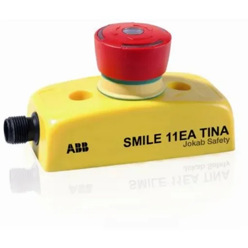 ABB Jokab Smile 11 EA Tina Series Twist Release Emergency Stop Push Button, Panel Mount, IP65 - 2TLA030050R0000  Smile 11 EA Tina product image