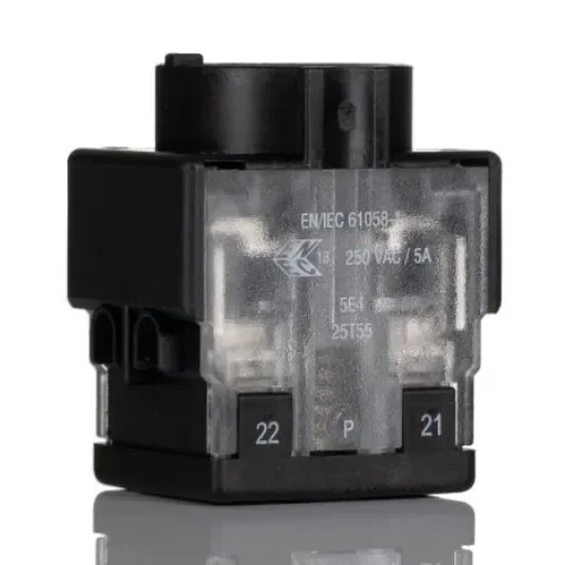 EAO 61 Series Contact Block for Use with Series 61 Switches, 250V ac/dc, 1CO - 61-8755.11 product image