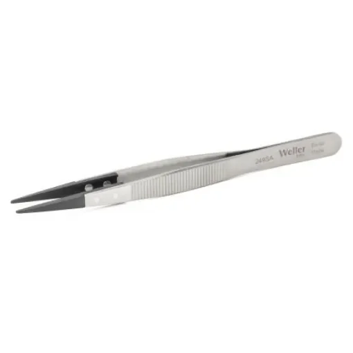 Weller Erem 130 mm, Stainless Steel, Pointed, ESD Tweezers - 249SA product image