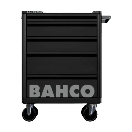 Bahco 5 Drawer Solid Steel Wheeled Tool Trolley - 1472K5BLACK product image