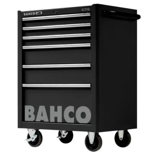 Bahco 6 Drawer Solid Steel Wheeled Tool Trolley - 1475K6BLACK product image