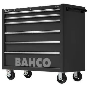 Bahco 6 Drawer Solid Steel Wheeled Tool Trolley - 1475KXL6BLACK product image