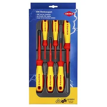 Knipex 00 20 12 V03 Phillips; Pozidriv Insulated Screwdriver Set, 6-Piece product image