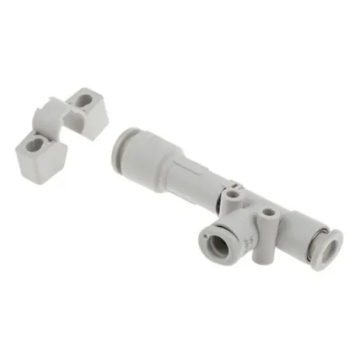 SMC Vacuum Generator, 1mm nozzle , -48kPa 52L/min, ZH series - ZH10DLA-06-06-08 product image