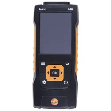 Testo 440 Data Logging Air Quality Monitor for Air Velocity, Temperature, +1370 (Temperature-TC) °C, +150 - 0560 4401 product image