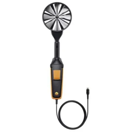 Testo Flügelrad-Sonde, Ø 100 mm Rotary Vane Probe, 15m/s Max, Measures Air Velocity, Temperature, Volume Air Flow - 0635 9372 product image