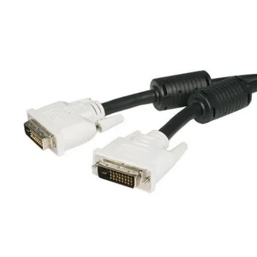 StarTech.com, Male DVI-D Dual Link to Male DVI-D Dual Link  Cable, 5mBlack sheathAluminium Foil, Braid shielding - DVIDDMM5M product image