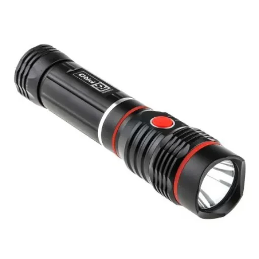 RS PRO LED Torch Black 250 lm, 167 mm - 1766029 product image