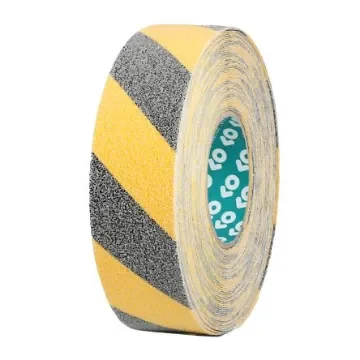 Advance Tapes Black/Yellow 18m Hazard Tape, 1mm Thickness - AT2000 product image
