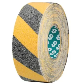Advance Tapes Black/Yellow PVC 18m Hazard Tape, 1mm Thickness - AT2000 product image