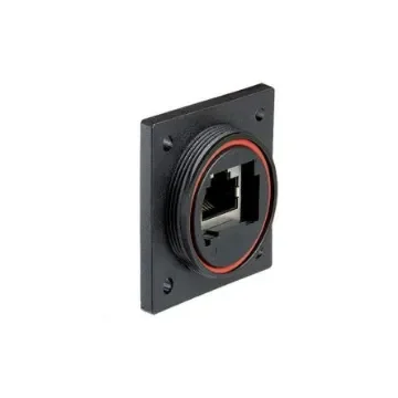Bulgin PX0890 Series Female RJ45 Connector, Flange Mount, Cat6a Straight 1 Port product image
