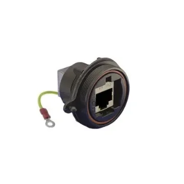 Bulgin PX0893 Series Female RJ45 Connector, Panel Mount, Cat6a Straight 1 Port - PX0893/E product image