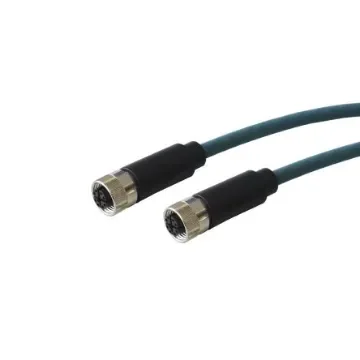 Bulgin Straight Female 8 way M12 to Straight Female 8 way M12 Sensor Actuator Cable, 1m - PXPTPU12FBF08XFB010PU product image