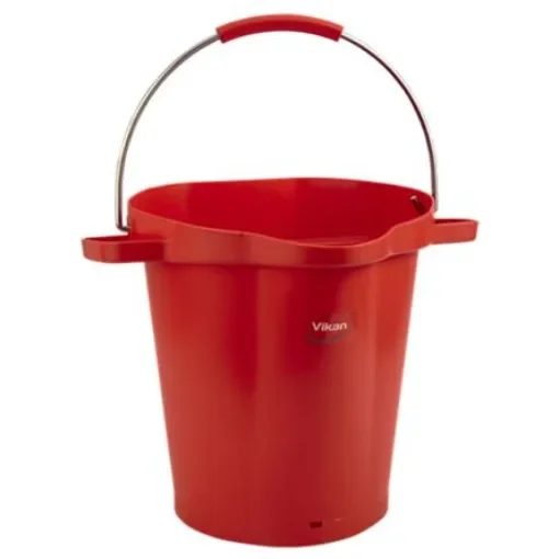 20L Plastic Red Bucket With Handle - 56924 product image