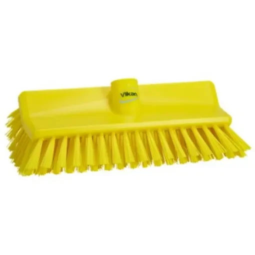 Vikan Medium Bristle Yellow Scrubbing Brush, 41mm bristle length, Polyester bristle material - 70476 product image