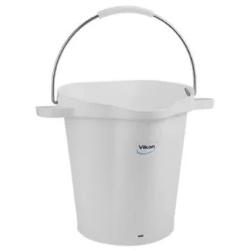 20L Plastic White Bucket With Handle - 56925 product image