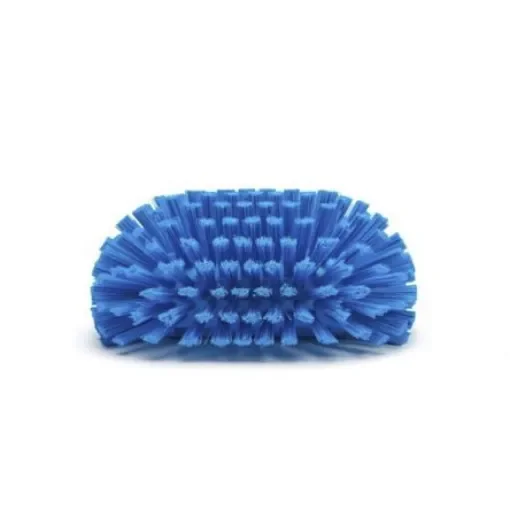 Vikan Hard Bristle Blue Scrubbing Brush, 40mm bristle length, Polyester bristle material - 70373 product image