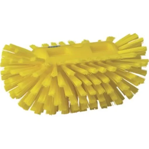 Vikan Hard Bristle Yellow Scrubbing Brush, 40mm bristle length, Polyester bristle material - 70376 product image