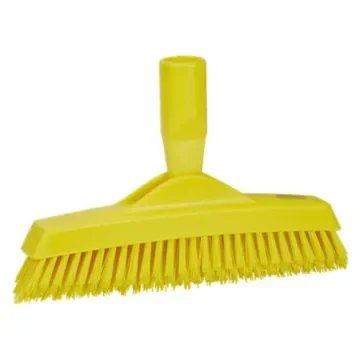 Vikan Very Hard Bristle Yellow Scrubbing Brush, 40mm bristle length, Polyester bristle material - 70406 product image