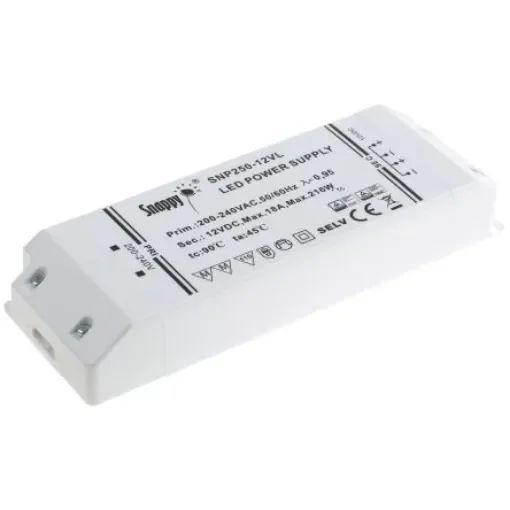 RS PRO LED Driver, 12V Output, 216W Output, 18A Output, Constant Voltage - 1766718 product image