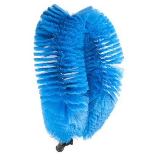 Vikan Soft Bristle Blue Scrubbing Brush, 55mm bristle length, Polyester bristle material - 53713 product image