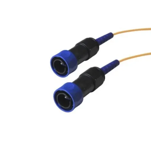 Bulgin LC to LC Simplex Single Mode OS1 Fibre Optic Cable, 9.5/125µm, Yellow, 5m - PXF4055AAA product image