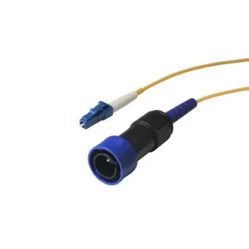 Bulgin LC to LC Simplex Single Mode OS1 Fibre Optic Cable, 9.5/125µm, Yellow, 5m - PXF4050AAA product image