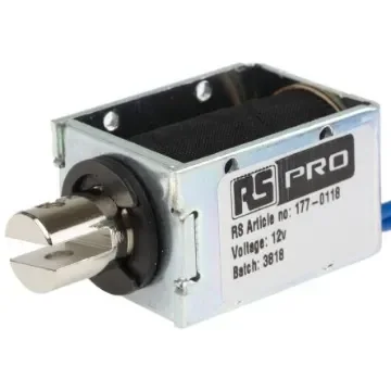 RS PRO Linear Solenoid, 12 V dc, 40 x 24 x 29 mm - 1770118 product image