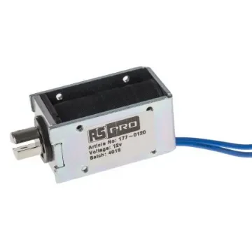 RS PRO Linear Solenoid, 12 V dc, 53.5 x 27 x 30 mm - 1770120 product image