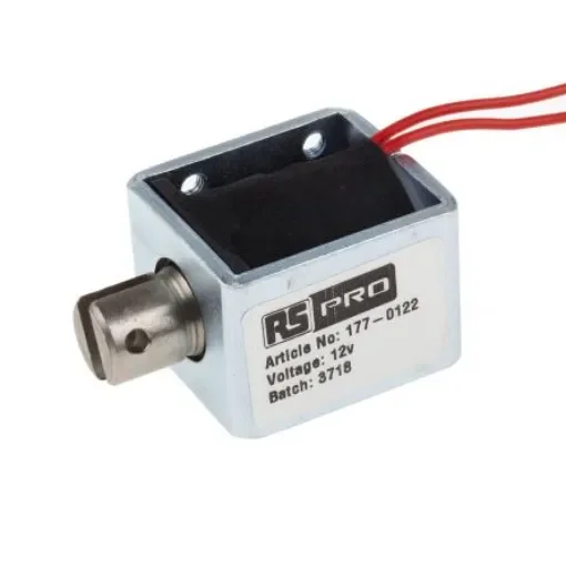 RS PRO Linear Solenoid, 12 V dc, 35.5 x 25.4 x 31.8 mm - 1770122 product image