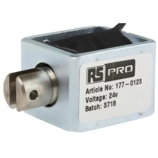 RS PRO Linear Solenoid, 24 V dc, 35.5 x 25.4 x 31.8 mm - 1770123 product image
