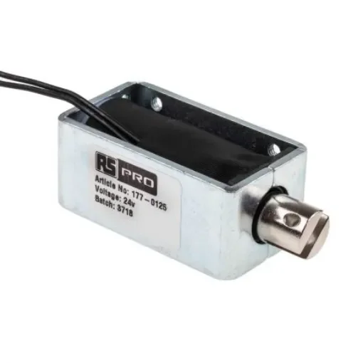 RS PRO Linear Solenoid, 24 V dc, 58 x 25.4 x 31.8 mm - 1770125 product image