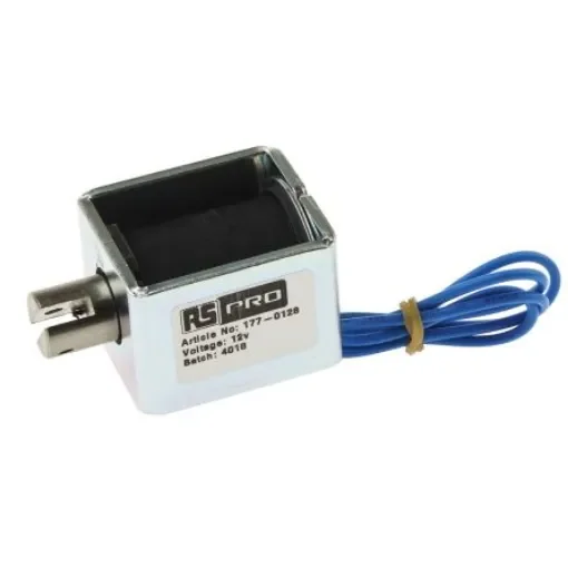 RS PRO Linear Solenoid, 12 V dc, 44 x 32 x 38 mm - 1770128 product image