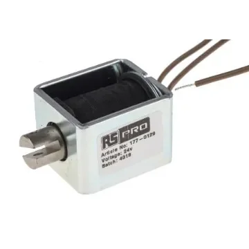 RS PRO Linear Solenoid, 24 V dc, 44 x 32 x 38 mm - 1770129 product image