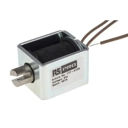 RS PRO Linear Solenoid, 24 V dc, 44 x 32 x 38 mm - 1770129 product image