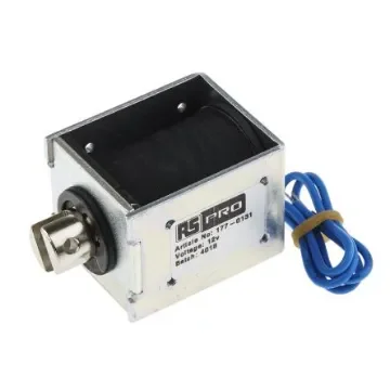 RS PRO Linear Solenoid, 12 V dc, 50 x 37 x 41 mm - 1770131 product image