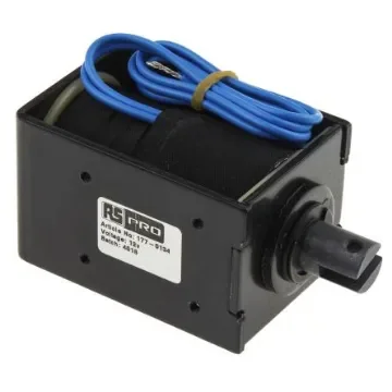 RS PRO Linear Solenoid, 12 V dc, 84 x 52 x 58 mm - 1770134 product image