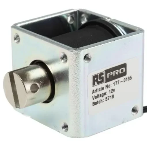 RS PRO Linear Solenoid, 12 V dc, 42.5 x 40.9 x 40.9 mm - 1770135 product image