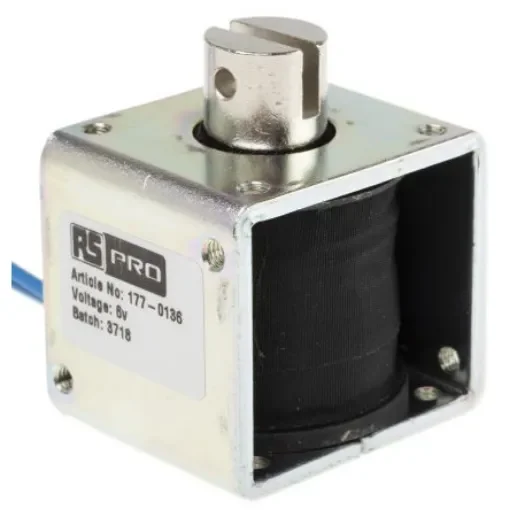 RS PRO Linear Solenoid, 6 V dc, 42.5 x 40.9 x 40.9 mm - 1770136 product image