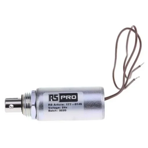 RS PRO Linear Solenoid, 24 V dc - 1770145 product image