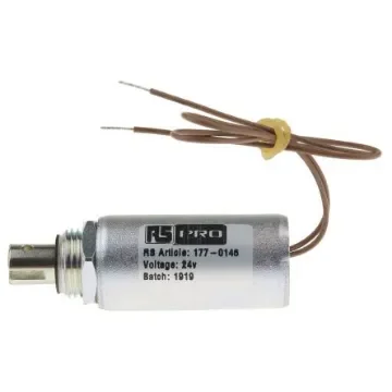 RS PRO Linear Solenoid, 24 V dc - 1770146 product image