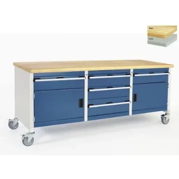 Bott Portable Steel Workbench, 300kg Max Load, 840mm x 2000mm x 750mm - 41002133.11v product image