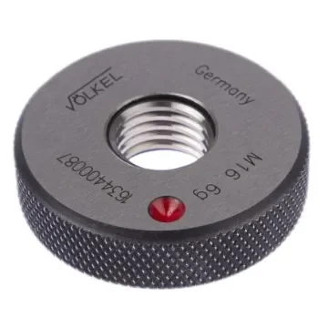 Volkel M16 x 2 Ring Thread Gauge Ring Gauge, 2.0mm Pitch Diameter - 16344 product image
