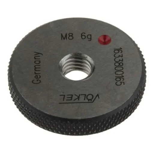Volkel M8 x 1.25 Ring Thread Gauge Ring Gauge, 1.25mm Pitch Diameter - 16338 product image