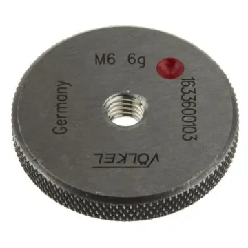 Volkel M6 x 1 Ring Thread Gauge Ring Gauge, 1.0mm Pitch Diameter - 16336 product image
