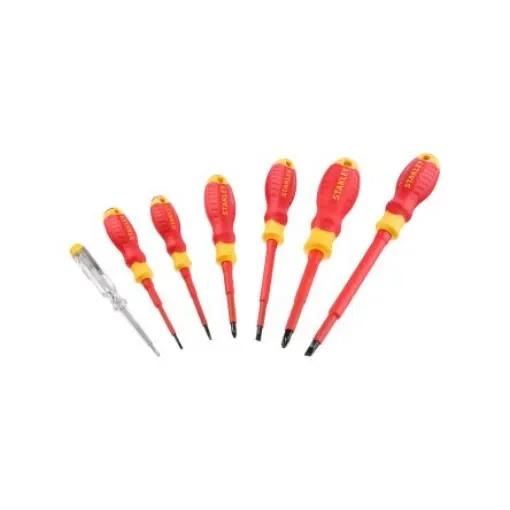 Stanley Pozidriv; Slotted Insulated Screwdriver Set, 7-Piece - STHT60031-0 product image