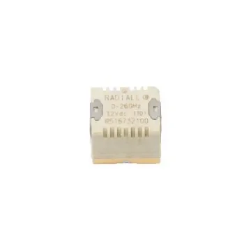 Radiall PCB Mount High Frequency Relay, 12V dc Coil, 50O Impedance, 8GHz Max. Coil Freq., SPDT - R516332100 product image