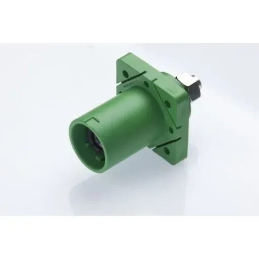 Radiall, SPPC-HK IP2X, IP67 Brown Cable Mount 1P Industrial Power Plug, Rated At 400A, 1.25 kV,With Phase Inverter - SPPC-HK-PS-L1-BR-M12-T4 product image