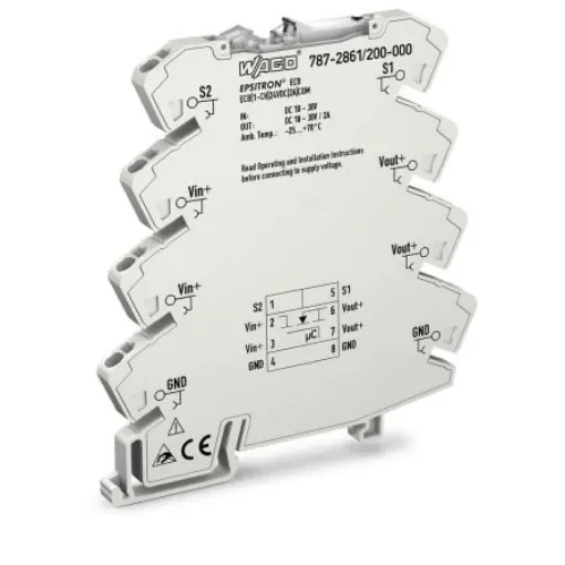 WAGO EPSITRON Electronic Circuit breaker 2A 30V 787-2861, 1 channels , DIN Rail Mount - 787-2861/200-000 product image